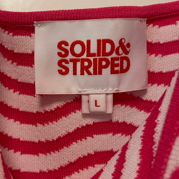 NWOT Solid & Striped the Ryan Dress in Lollipop Wavy Stripe Sz large - Picture 4 of 5